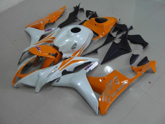 Branco Pérola Laranja Carenagem CBR 600RR 2007-2008 Branco Pérola Laranja Carenagem CBR 600RR 2007-2008