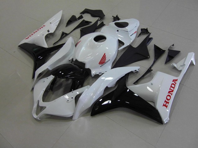 Branco Pérola Preto Carenagem CBR 600RR 2007-2008 Branco Pérola Preto Carenagem CBR 600RR 2007-2008
