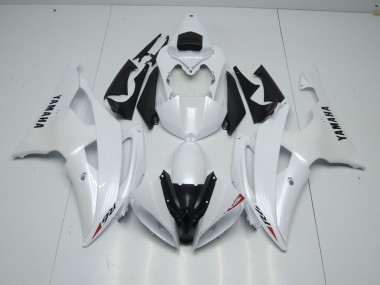 Branco Pérola & Vermelho Adesivo Carenagem R6 2008-2016