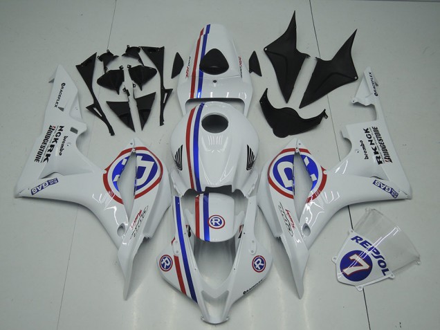 Branco Plásticos CBR 600RR 2007-2008 Branco Plásticos CBR 600RR 2007-2008