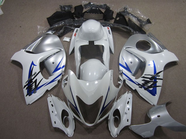 Branco Prata Azul Carenagem GSXR 1300 Hayabusa 2008-2019