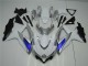 Branco Prata Azul Carenagem GSXR 600 / 750 K8 2008-2010