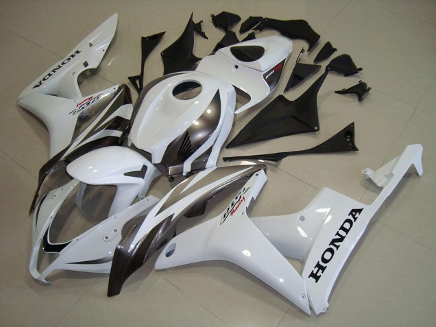 Branco Prata Carenagem CBR 600RR 2007-2008 Branco Prata Carenagem CBR 600RR 2007-2008