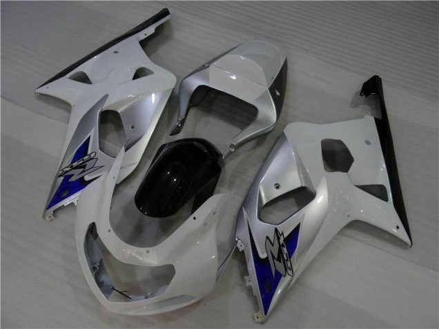 Branco Prata Carenagem GSXR 600 / 750 K1 K2 K3 2001-2003