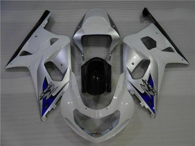 Branco Prata Carenagem GSXR 600 / 750 K1 K2 K3 2001-2003