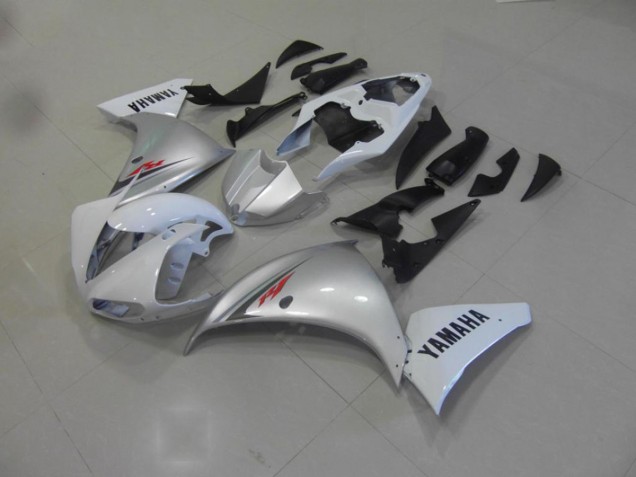 Branco Prata Carenagem R1 2009-2011 Branco Prata Carenagem R1 2009-2011