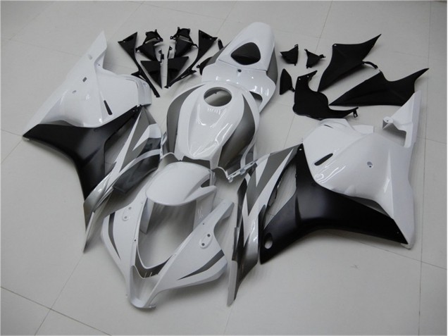 Branco Prata Preto Carenagem CBR 600RR 2009-2012
