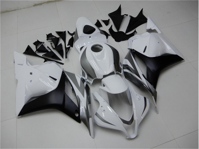Branco Prata Preto Carenagem CBR 600RR 2009-2012