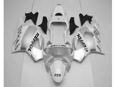 Branco Prata Preto Repsol Carenagem CBR 900RR 954RR 2002-2003
