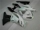 Branco Preto Abs Kits Carenagem ZX6R 2009-2012 Branco Preto Abs Kits Carenagem ZX6R 2009-2012