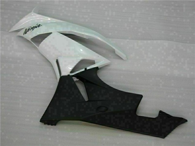 Branco Preto Abs Kits Carenagem ZX6R 2009-2012 Branco Preto Abs Kits Carenagem ZX6R 2009-2012