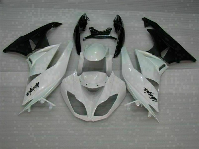 Branco Preto Abs Kits Carenagem ZX6R 2009-2012 Branco Preto Abs Kits Carenagem ZX6R 2009-2012