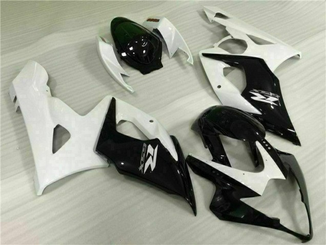 Branco Preto Abs Kits Completos Carenagem GSXR 1000 K5 2005-2006