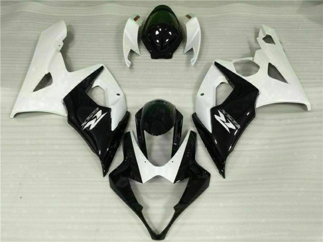 Branco Preto Abs Kits Completos Carenagem GSXR 1000 K5 2005-2006
