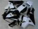 Branco Preto Abs Plástico CBR 600RR 2005-2006 Branco Preto Abs Plástico CBR 600RR 2005-2006