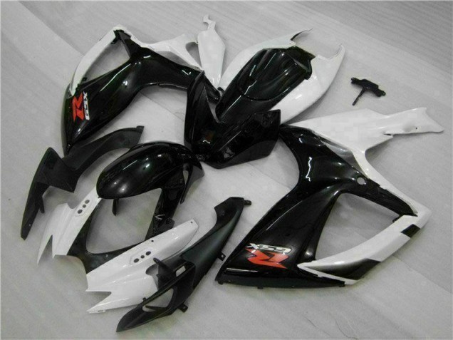 Branco Preto Abs Plásticos GSXR 600 / 750 K6 2006-2007