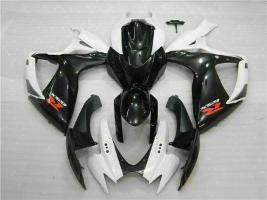 Branco Preto Abs Plásticos GSXR 600 / 750 K6 2006-2007