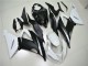 Branco Preto Abs Plásticos ZX6R 2013-2018 Branco Preto Abs Plásticos ZX6R 2013-2018