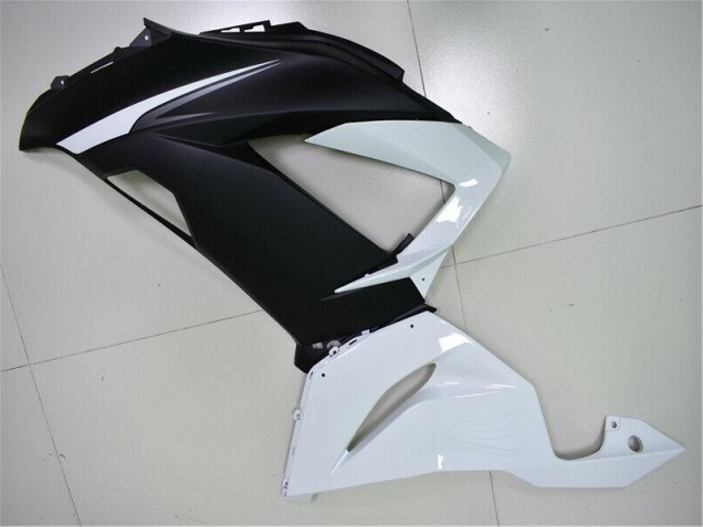 Branco Preto Abs Plásticos ZX6R 2013-2018 Branco Preto Abs Plásticos ZX6R 2013-2018