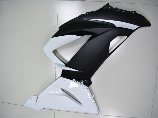 Branco Preto Abs Plásticos ZX6R 2013-2018 Branco Preto Abs Plásticos ZX6R 2013-2018