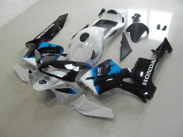 Branco Preto Azul Kits Carenagem CBR 600RR 2003-2004 Branco Preto Azul Kits Carenagem CBR 600RR 2003-2004