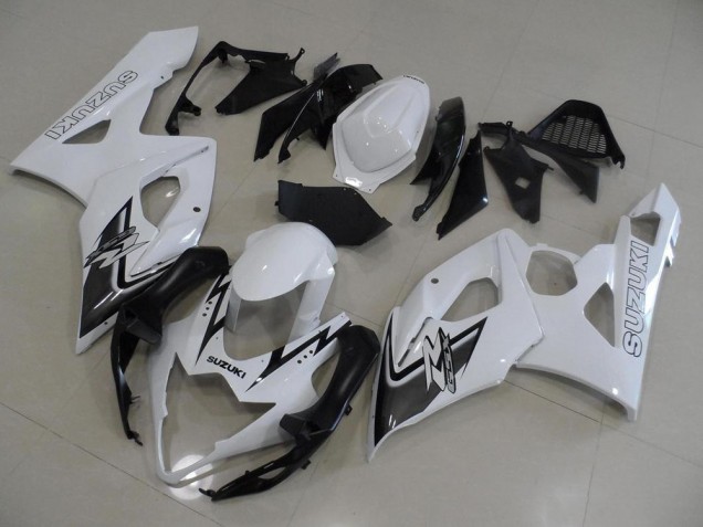 Branco & Preto Carenagem GSXR 1000 K7 2007-2008 Branco & Preto Carenagem GSXR 1000 K7 2007-2008