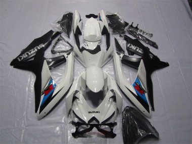 Branco Preto Carenagem GSXR 1000 K7 2007-2008