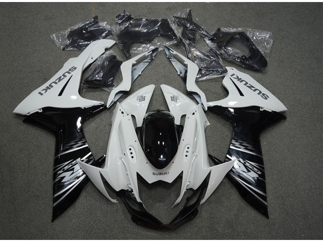 Branco Preto Carenagem GSXR 750 K11 2011-2021 Branco Preto Carenagem GSXR 750 K11 2011-2021