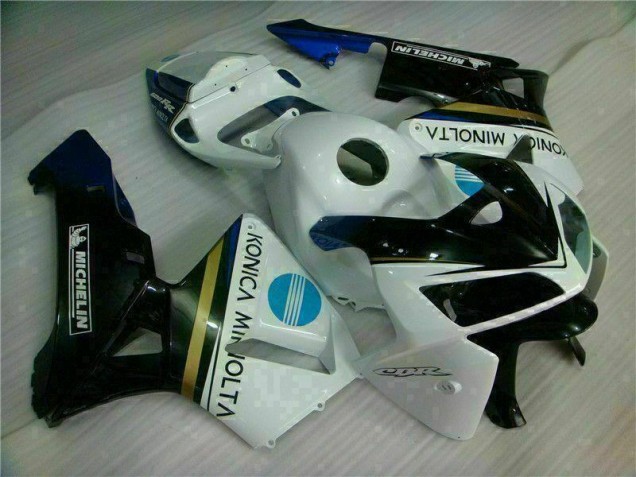 Branco Preto Carenagem & Plástico CBR 600RR 2005-2006 Branco Preto Carenagem & Plástico CBR 600RR 2005-2006