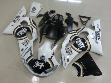 Branco Preto Carenagem R6 1998-2002