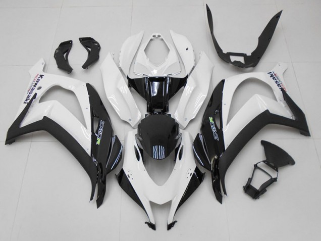 Branco Preto Carenagem ZX10R 2016-2019 Branco Preto Carenagem ZX10R 2016-2019