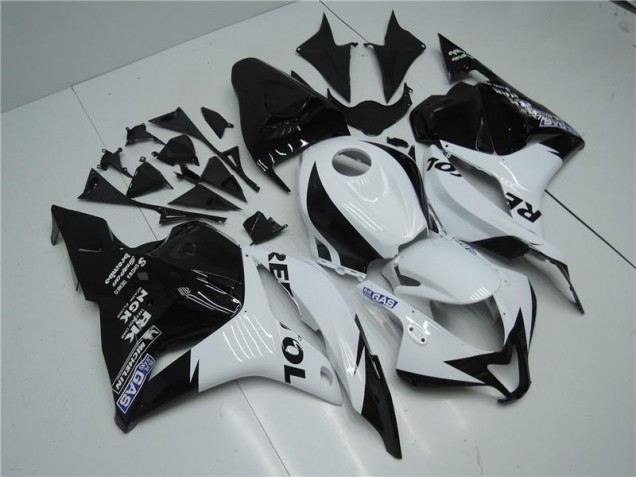 Branco Preto Carroçaria CBR 600RR 2009-2012 Branco Preto Carroçaria CBR 600RR 2009-2012