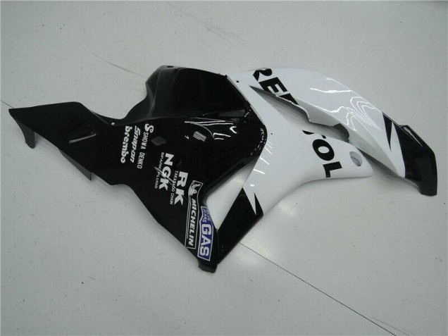 Branco Preto Carroçaria CBR 600RR 2009-2012 Branco Preto Carroçaria CBR 600RR 2009-2012