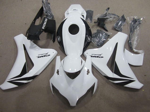 Branco Preto Fireblade Carenagem CBR 1000RR 2008-2011 Branco Preto Fireblade Carenagem CBR 1000RR 2008-2011