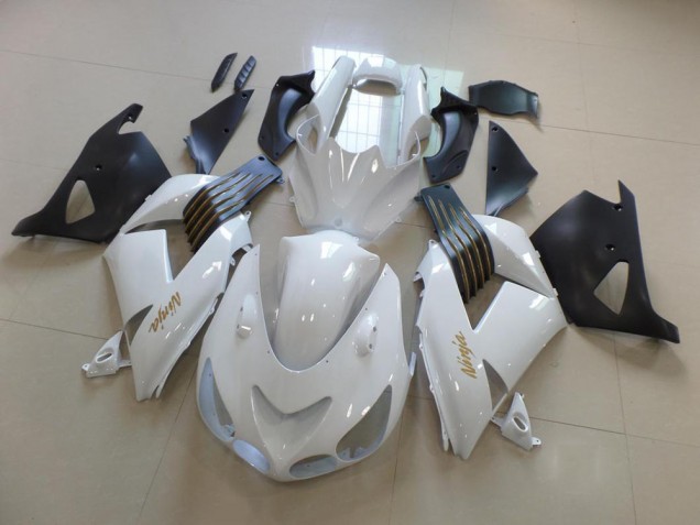 Branco & Preto Fosco Carenagem ZX14R ZZR 1400 2006-2011