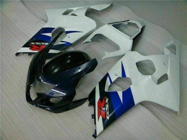 Branco Preto Injeção Kits Carenagem GSXR 600 / 750 K4 2004-2005 Branco Preto Injeção Kits Carenagem GSXR 600 / 750 K4 2004-2005