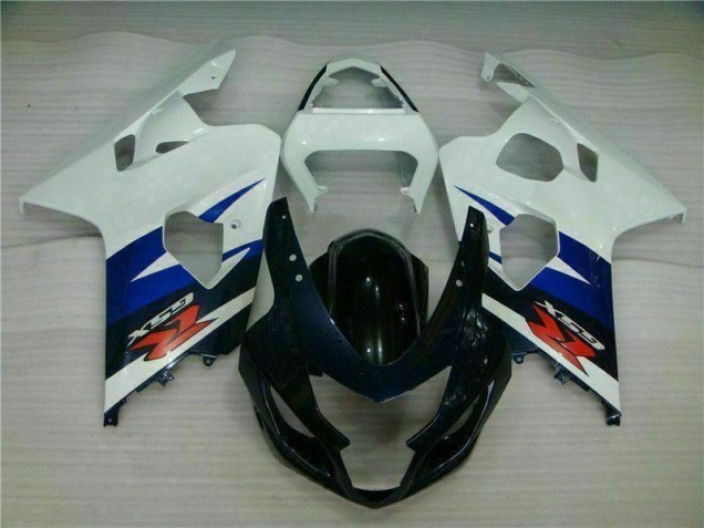 Branco Preto Injeção Kits Carenagem GSXR 600 / 750 K4 2004-2005 Branco Preto Injeção Kits Carenagem GSXR 600 / 750 K4 2004-2005