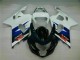 Branco Preto Injeção Kits Carenagem GSXR 600 / 750 K4 2004-2005 Branco Preto Injeção Kits Carenagem GSXR 600 / 750 K4 2004-2005