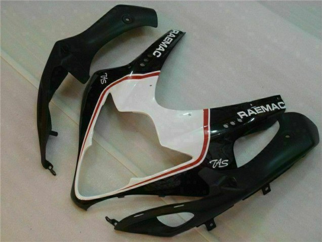 Branco Preto Kit Carenagem GSXR 1000 K5 2005-2006 Branco Preto Kit Carenagem GSXR 1000 K5 2005-2006