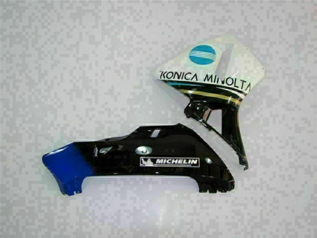 Branco Preto Kit Completo Carenagem CBR 600RR 2003-2004 Branco Preto Kit Completo Carenagem CBR 600RR 2003-2004