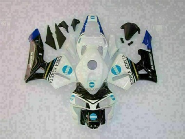 Branco Preto Kit Completo Carenagem CBR 600RR 2003-2004