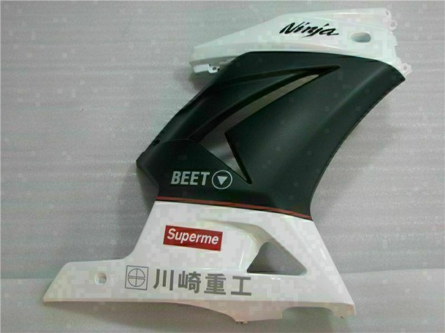 Branco Preto Ninja 3M Carenagem EX250 2008-2012 Branco Preto Ninja 3M Carenagem EX250 2008-2012