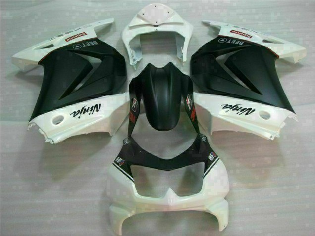Branco Preto Ninja 3M Carenagem EX250 2008-2012 Branco Preto Ninja 3M Carenagem EX250 2008-2012