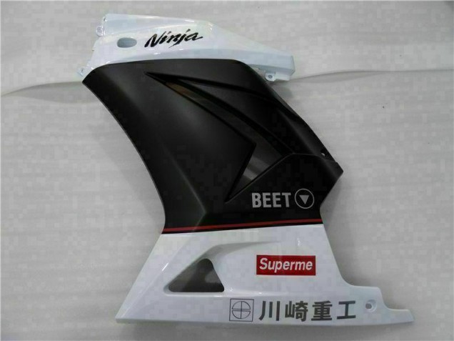 Branco Preto Ninja Kits Carenagem EX250 2008-2012 Branco Preto Ninja Kits Carenagem EX250 2008-2012