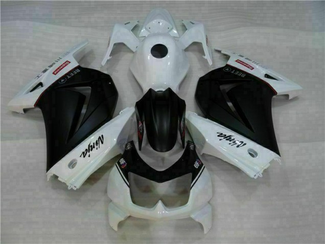 Branco Preto Ninja Kits Carenagem EX250 2008-2012 Branco Preto Ninja Kits Carenagem EX250 2008-2012