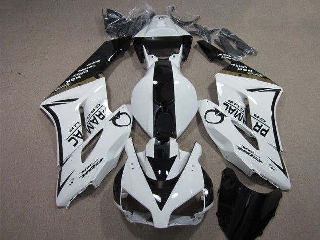 Branco Preto PRAMAC Carenagem CBR 1000RR 2004-2005 Branco Preto PRAMAC Carenagem CBR 1000RR 2004-2005