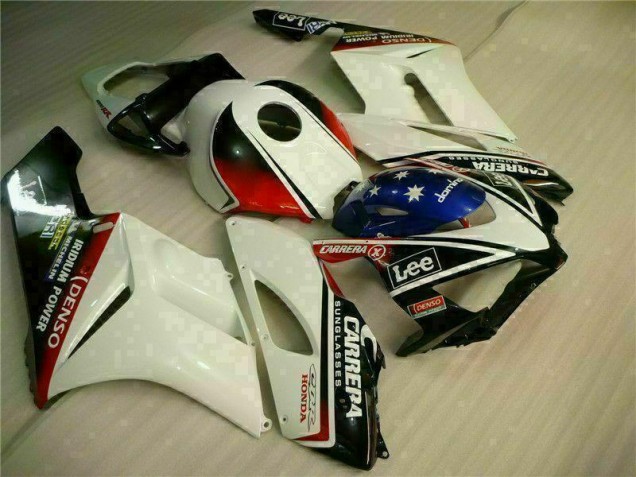Branco Preto Plástico CBR 1000RR 2004-2005 Branco Preto Plástico CBR 1000RR 2004-2005