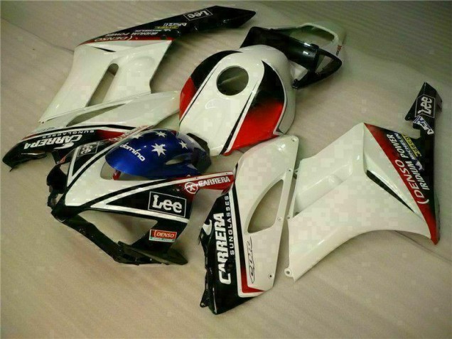 Branco Preto Plástico CBR 1000RR 2004-2005 Branco Preto Plástico CBR 1000RR 2004-2005