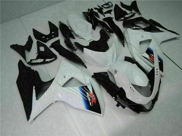 Branco Preto Plásticos GSXR 1000 K9 2009-2016