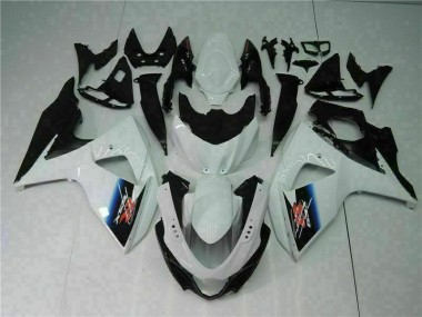 Branco Preto Plásticos GSXR 1000 K9 2009-2016
